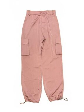 Superdown Pink Cargo Pants with Drawstring Ankles, Size S